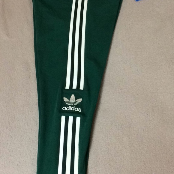 NWT Adidas Original Three Stripe Logo Leggings XS - Picture 4 of 8
